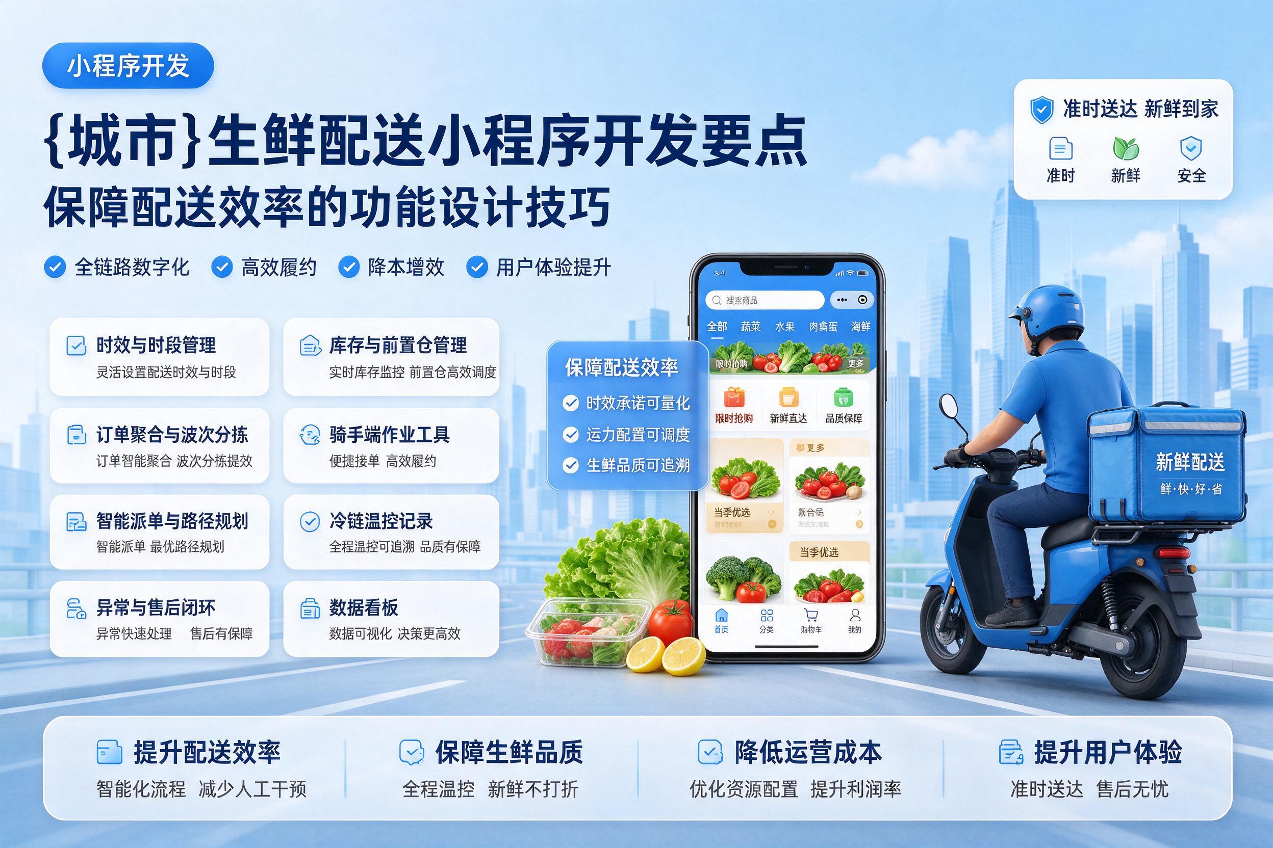 镇宁生鲜配送小程序开发要点：保障配送效率的功能设计技巧